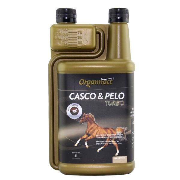 Casco e Pelo Turbo 1lt Organnact Suplemento Equinos