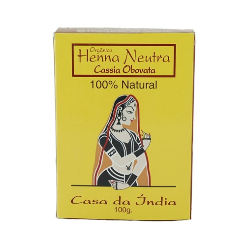 Cassia Obovata Natural e Vegana - Henna Neutra Casa da Índia 100g