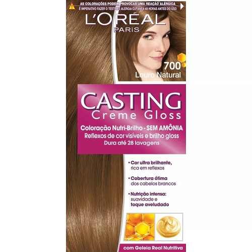 Casting Tinta Creme Gloss 700 Louro Natural (Kit C/06)