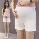 Casual Shorts cor sólida para a mulher gravida abdomen Prova