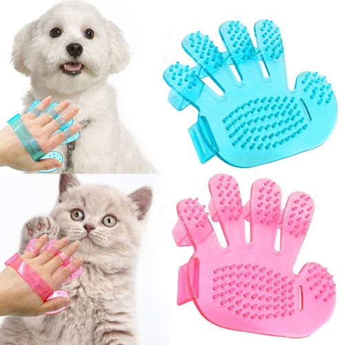 Cat Dog Limpeza Grooming Ferramenta Pet Bath Shower Brush Mão Forma Massagem Glove