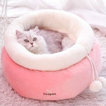 Cat Dog Nest Rodada de dormir quente Bag Thicken Velvet Sono Profundo Kennel Caverna Supply Pet