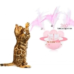 Cat Interativo Tumbler Toy Pet Food Toy Jogo Lento Alimentador inteligente Leak Automatic Rotating