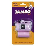 Cata caca com refil extra rosa para cães Jambo Pet