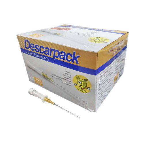Cateter Intravenoso Periférico 14g Teflon Descarpack (caixa 100 Unidades)