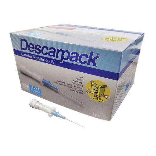 Cateter Intravenoso Periférico 22g Teflon Descarpack (caixa 100 Unidades)