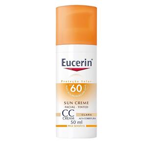 Cc Cream Sun Creme Tinted Fps60 Eucerin - Protetor Solar Clara