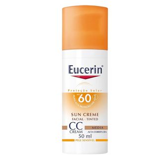 CC Cream Sun Creme Tinted FPS60 Eucerin - Protetor Solar Média