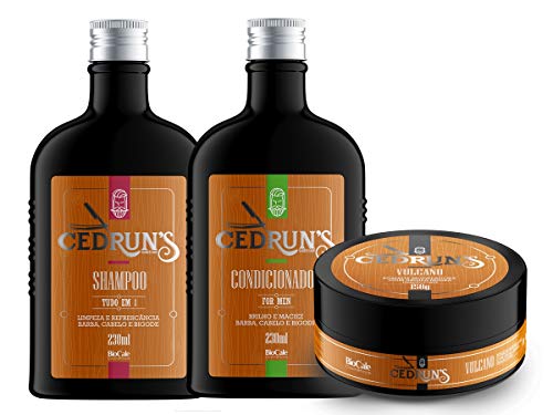 Cedruns - Kit For Men Shampoo + Condicionador + Vulcano