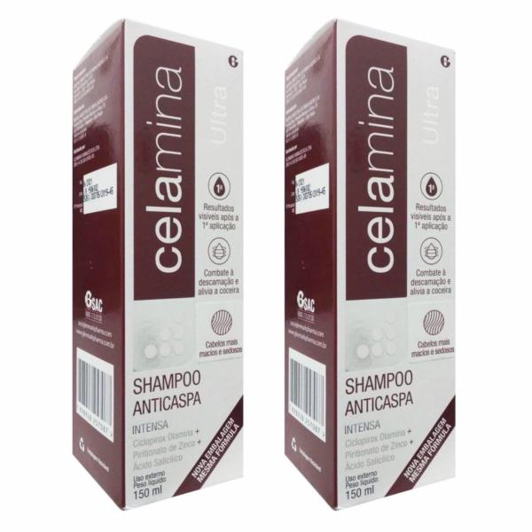 Celamina Ultra Shampoo 150ml 2 Unidades - Glenmark