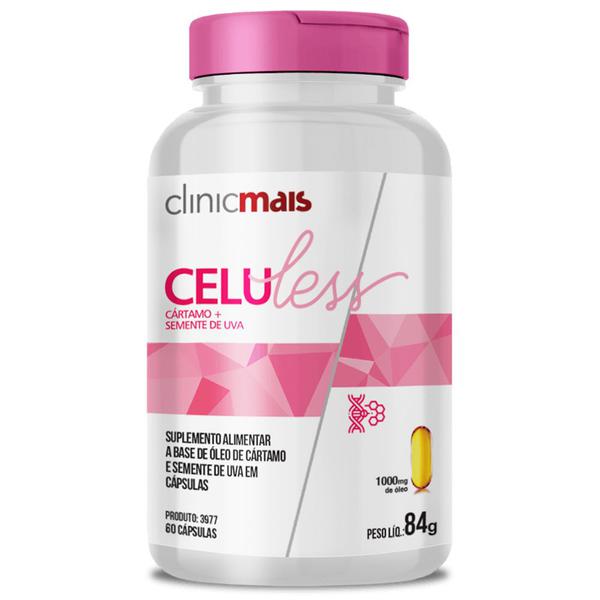 Celuless (Cártamo + Semente de Uva) 1000mg 60 Cápsulas ClinicMais