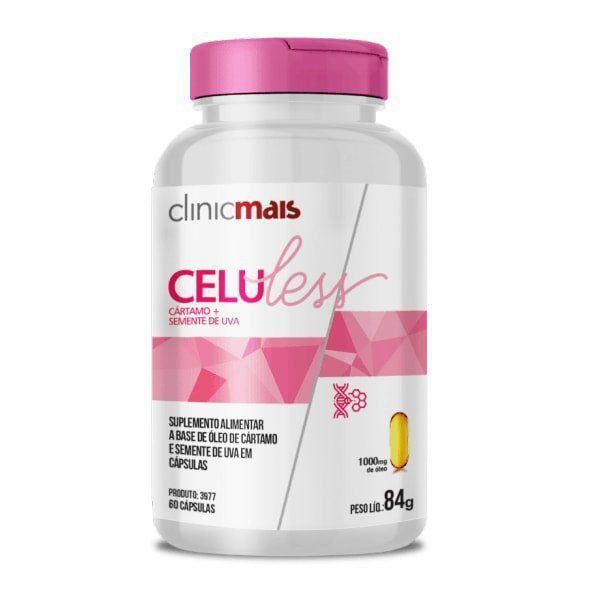 Celuless (Cártamo + Semente de Uva) - 60 Cápsulas - ClinicMais
