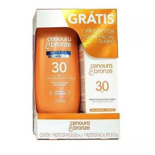 Cenoura&broze-kit Protetor Solar 30 + Facial 30 200g + 50g