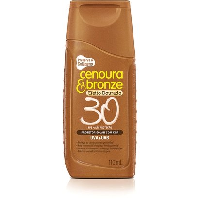 Cenoura & Bronze Protetor Solar Efeito Dourado FPS30 110ml
