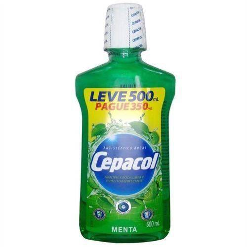 Cepacol Antisséptico Bucal Menta 500ml (kit C/06)