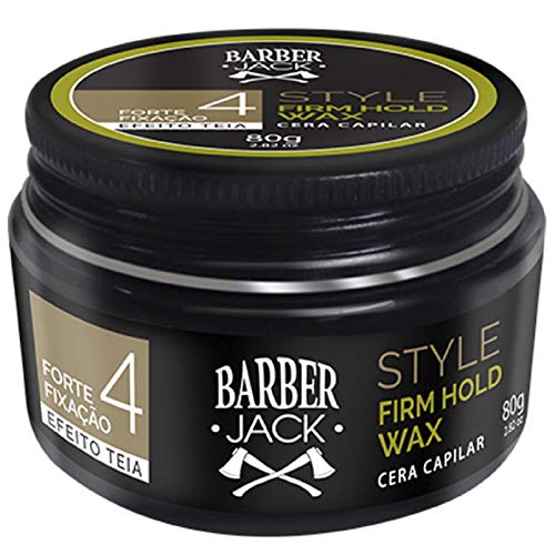 Cera Capilar Barber Jack Style Firm Hold Wax Forte e Efeito Teia 80g (Fixação 4)