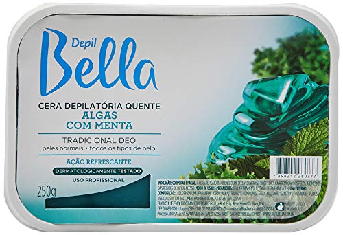 Cera Depilátoria Algas com Menta 250g, Depil Bella