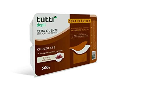 Cera Depilatória Chocolate, Tutti Depil, 1014, Marrom