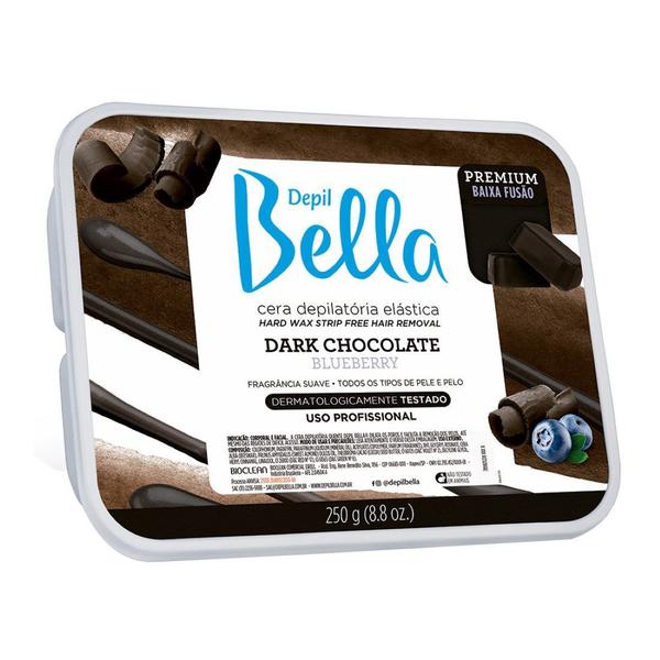 Cera Depilatória Dark Chocolate Blueberry 250g - Depil Bella