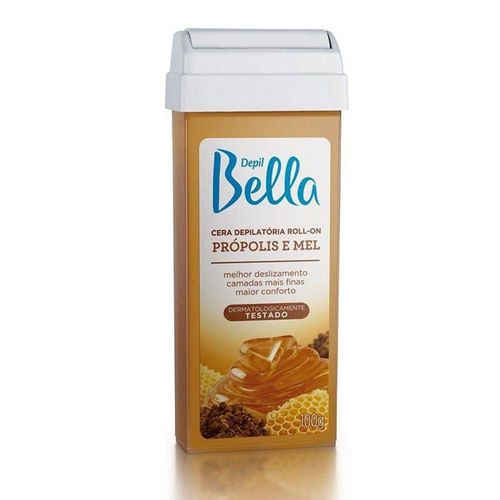 Cera Depilatória Depil Bella Roll On Própolis Mel - 100g