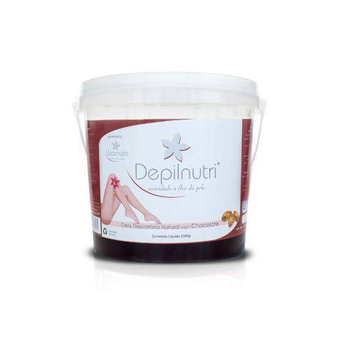 Cera Depilatória Depilnutri 2,5kg - Chocolate C/ Cravo - Contém Anestésico