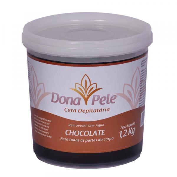 Cera Depilatoria Dona Pele Chocolate 1,2kg
