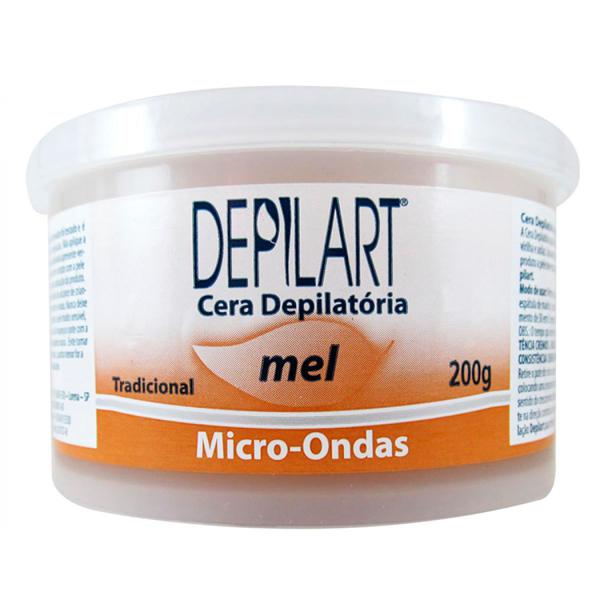 Cera Depilatória Microondas Mel - 200g - Depilart