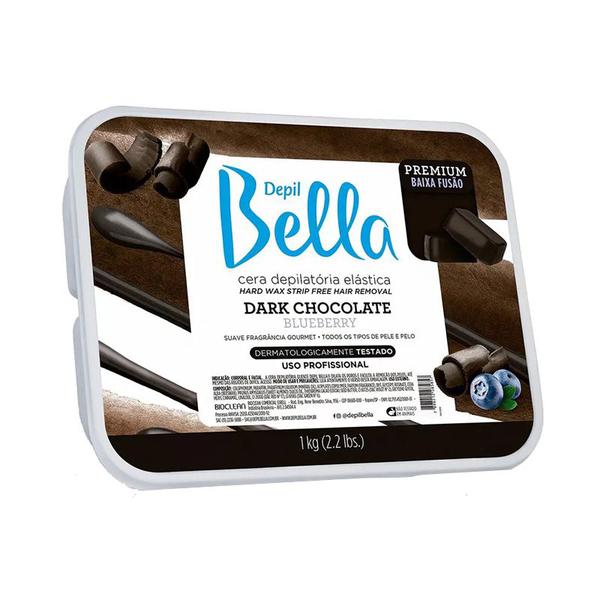Cera Depilatória Quente Dark Chocolate 1kg Depil Bella