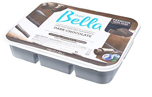 Cera Elástica Dark Chocolate, Depil Bella, 1 Kg