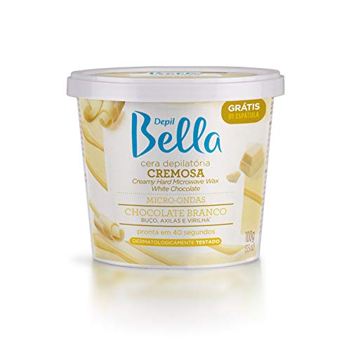 Cera Micro-Ondas Cremosa Chocolate Branco Depil Bella 100g, Depil Bella