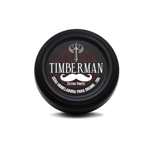 Cera para Barba e Bigode Extra Forte com 20g - Timberman