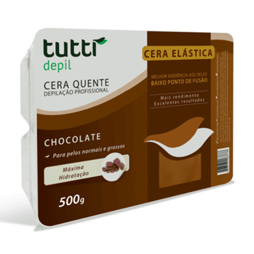 Cera Quente Elástica Chocolate 1kg Tutti Depil - 3un