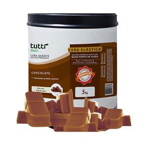 Cera Quente Granulada Chocolate 5kg Tutti Depil