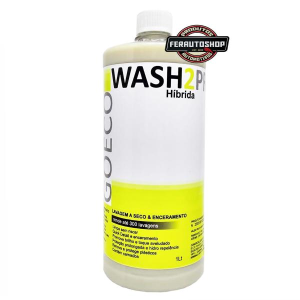 Cera Wash2 Pro Híbrida Carnaúba e Sintética 1l - Go Eco Wash