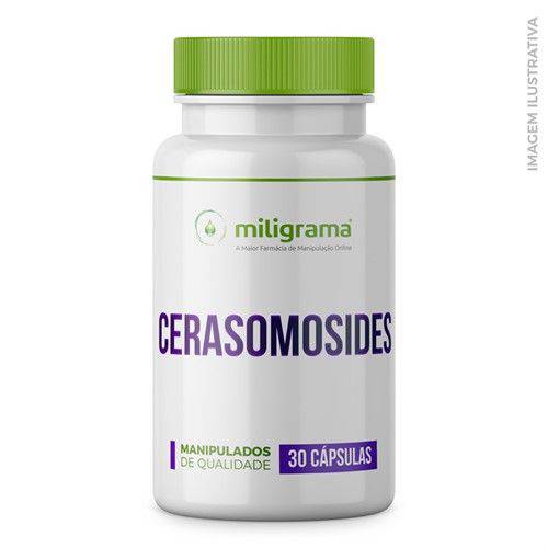 Cerasomosides 60mg Redução Degradação do Colágeno - 30 Cápsulas