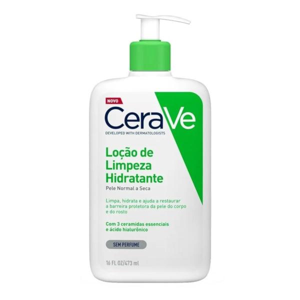 Cerave Loção de Limpeza Hidratante 473ml S/perfume Pele Seca