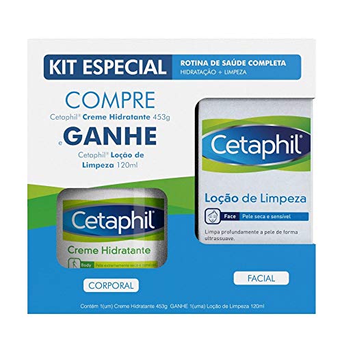 Cetaphil Creme Hidratante 453g + Grátis Cetaphil Loção de Limpeza 120ml