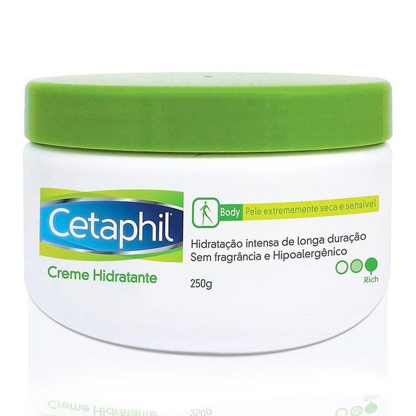 CETAPHIL CREME HIDRATANTE 250G - Hidratação da Pele Seca- Pode Usado em Pele Sensível - Galderma Derm