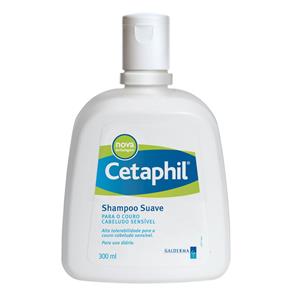 Cetaphil Shampoo Suave Couro Cabeludo Normal e Sensível - Shampoo 300ml