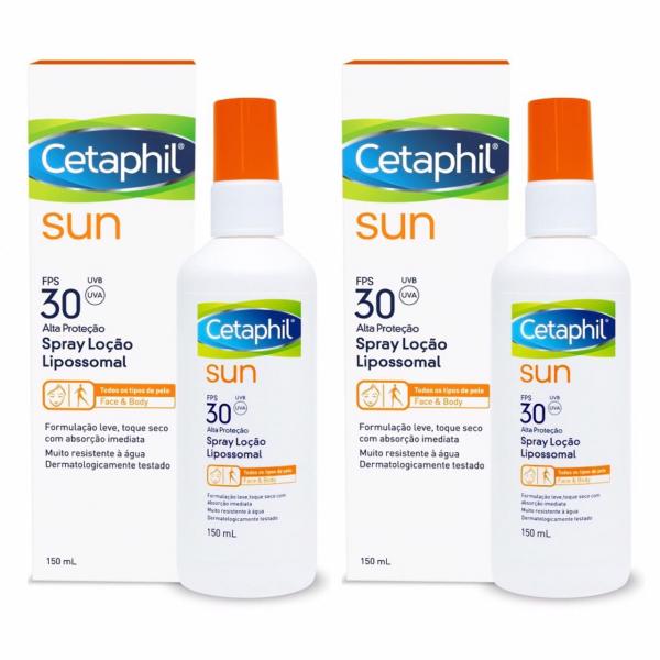 Cetaphil Sun Protetor Solar Fps 30 Spray Loção 150ml 2 Unidades - Galderma