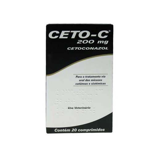 Ceto-C 200mg Cepav Antifúngico Oral Cães e Gatos