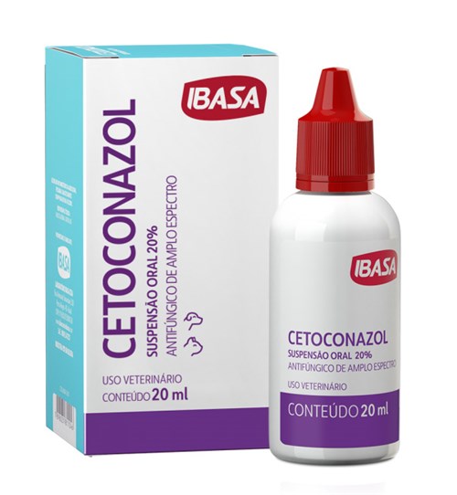 Cetoconazol Suspensão Oral 20% 20ml Ibasa Antifungico