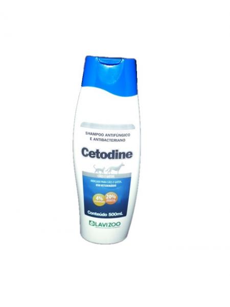Cetodine 500 Ml Shampoo Antibactericida Cães e Gatos - Lavizoo