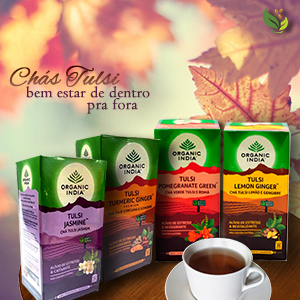 Chá Tulsi 25 Sachês - Organic India - PE752770-1