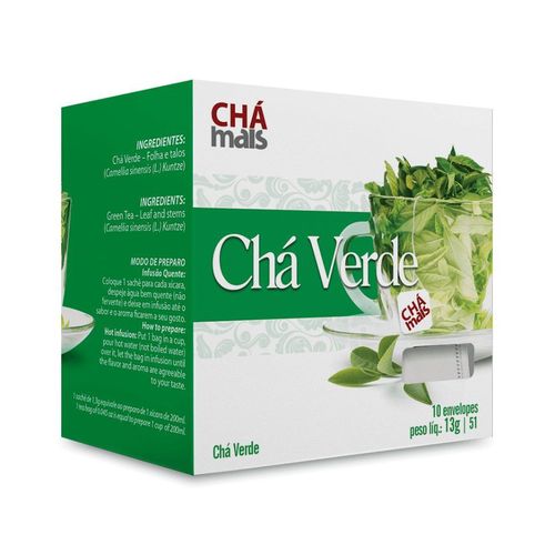 Chá Verde - 10 Envelopes (13g) - Chá Mais