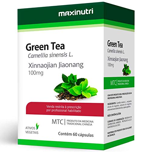 Chá Verde MTC 60 Cápsulas Green Tea Maxinutri