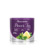 Chá Verde Power Tea Sanavita Sabor Abacaxi c/ Hortelã - 200g