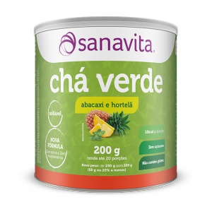 Chá Verde - Sanavita - Abacaxi com Hortelã - 200g