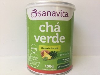 Chá Verde - Sanavita - Abacaxi e Hortelã - 150g