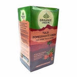 Chá Verde Tulsi E Romã Organic India Cx 25 Sachês